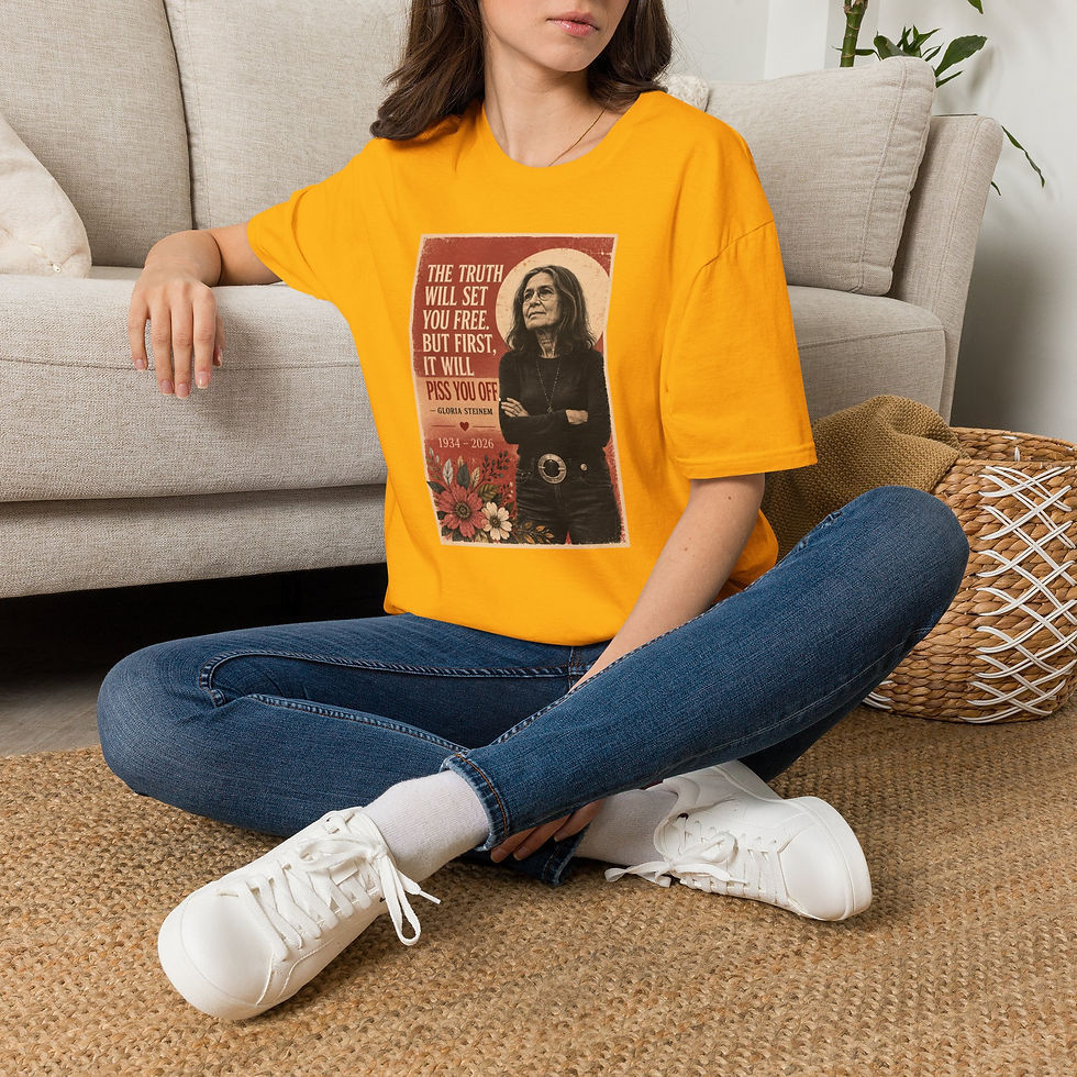 Thumbnail: Gloria Steinem Quote Tee | T-Shirt, Feminist Icon Graphic