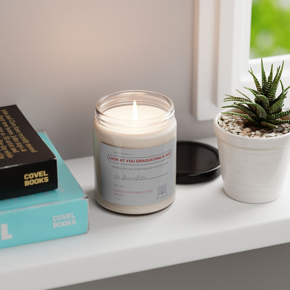 Thumbnail: Look at You Graduating & Shit Sarcastic Candle