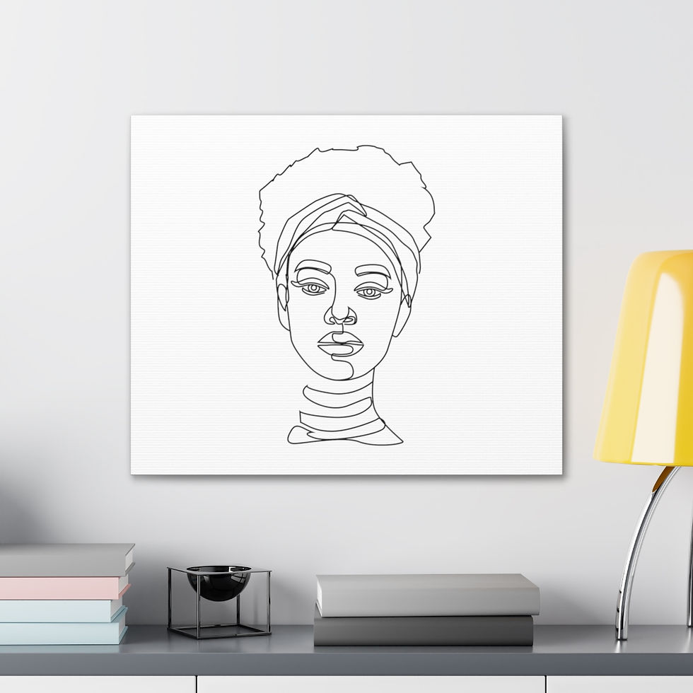 Thumbnail: African Goddess Canvas Print | Ready-to-Hang Art