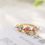 Thumbnail: Crystal strawberry crystal transfer bead ring