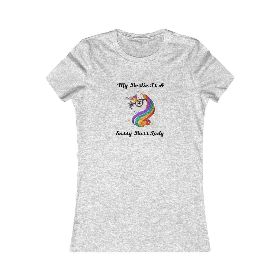 Thumbnail: My Bestie Is A Sassy Boss Lady Unicorn Shirt