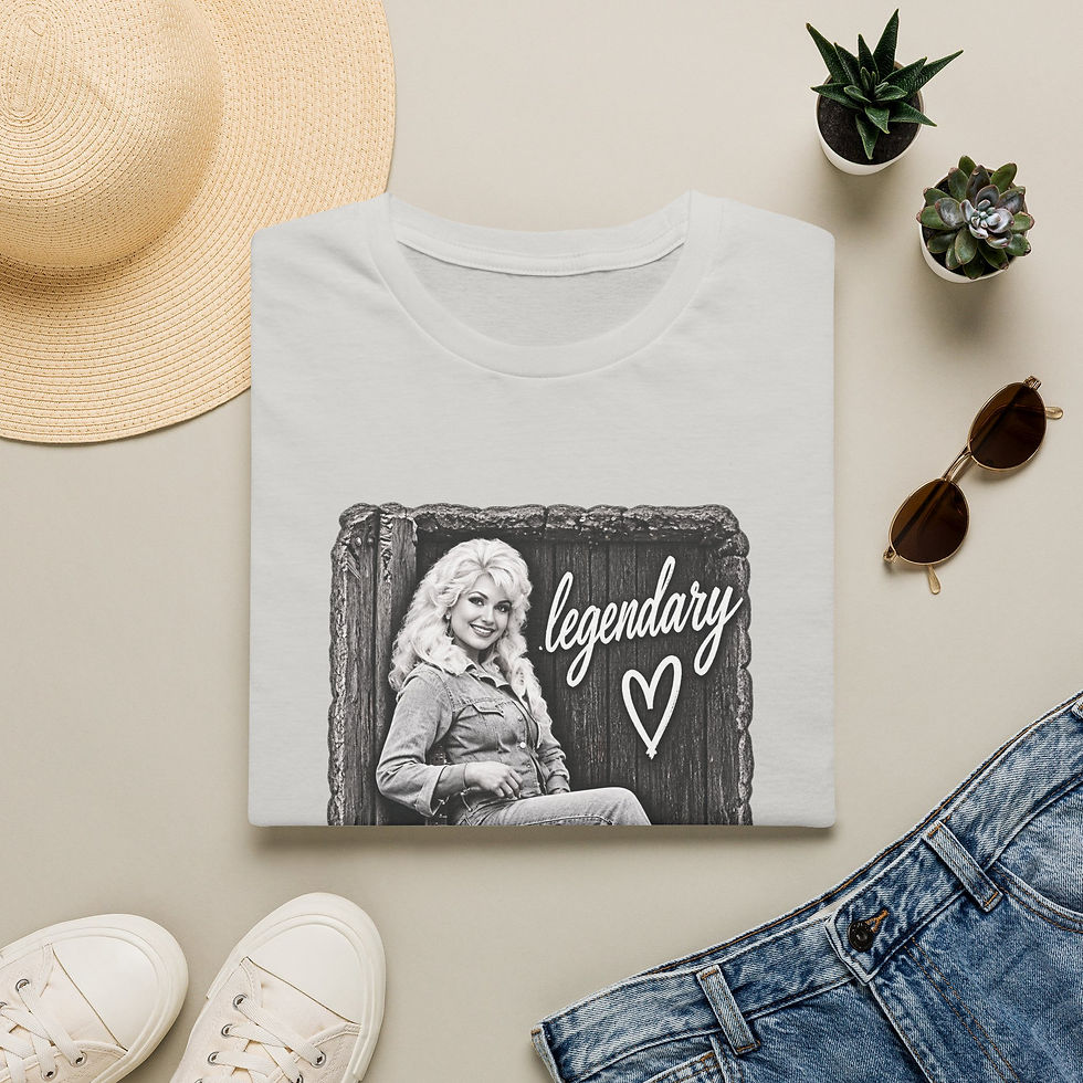 Thumbnail: Legendary Dolly Portrait T-Shirt | Retro Country Music Tee