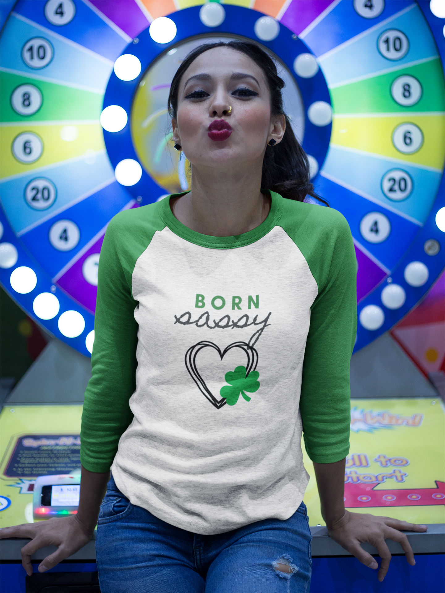 St. Patrick's Day 3/4 Sleeve Baseball Shirt