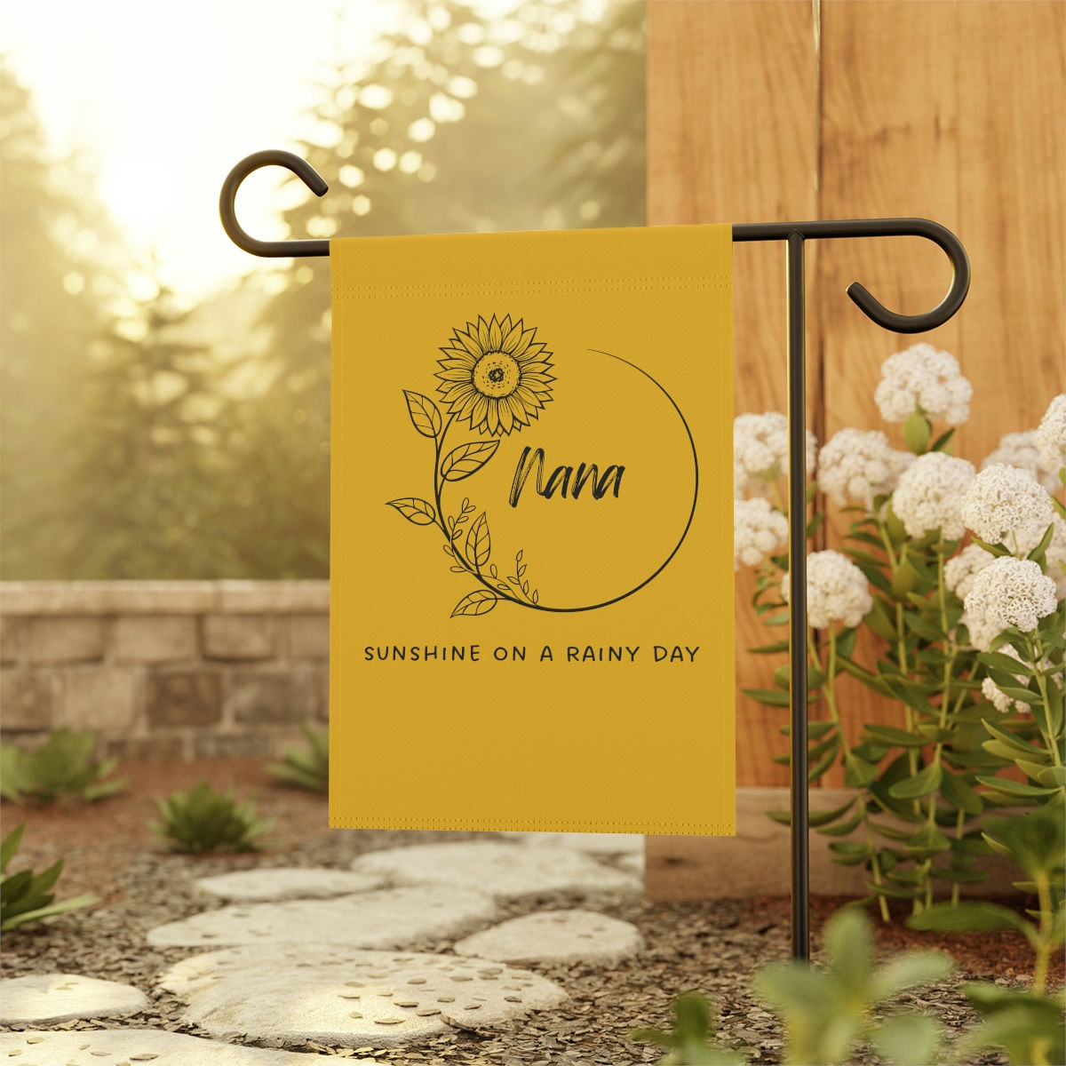 Nana's Yellow Garden Banner