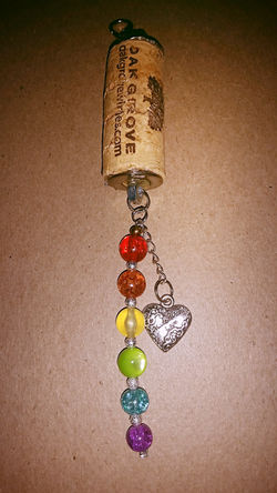 Rainbow "Made with Love" Heart