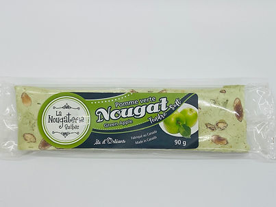 Barre de Nougat 90g - Pomme verte