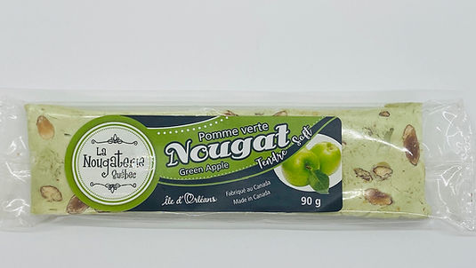 Barre de Nougat 90g - Pomme verte