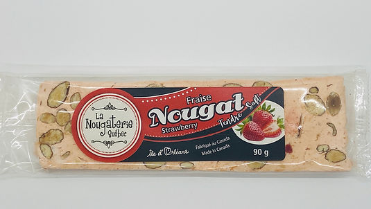 Barre de Nougat 90g - Fraise
