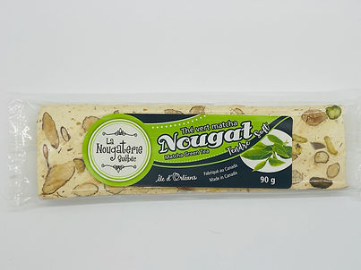Barre de Nougat 90g - Thé vert matcha