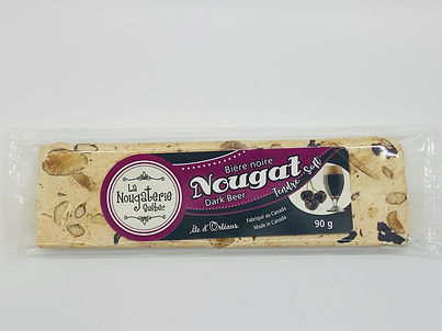 Barre de Nougat 90g - Bière noire