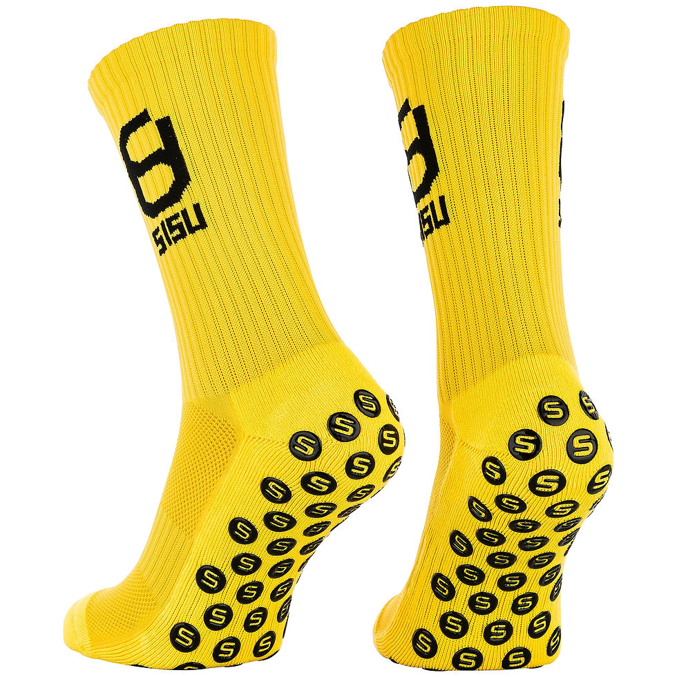 Miniaturbild: SISU Grip Socken hintere Ansicht in der Farbe Gelb