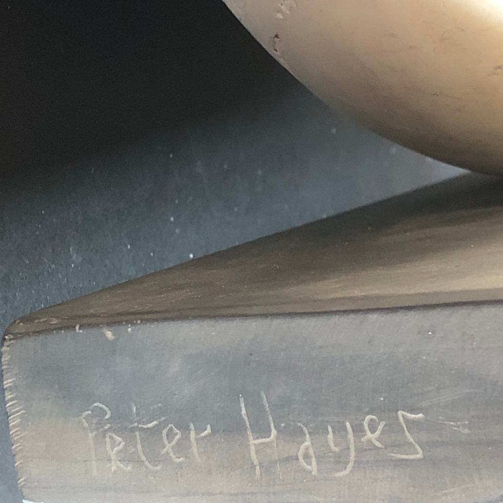 Thumbnail: Peter Hayes white BOW with a copper disc