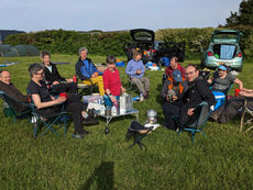 Breakfast at the campsite