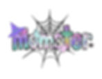 Momster Halloween design with witch hat and ghosts