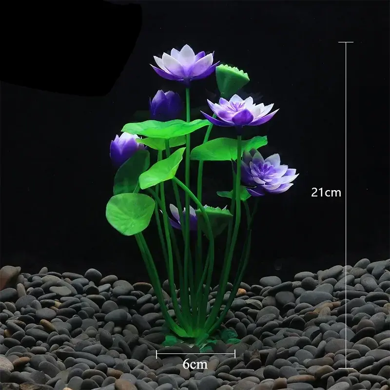Miniatura: Decoração de Planta Aquática para Seu Aquário