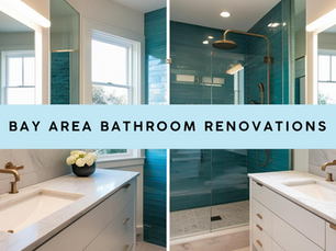 An image of an elegant Bay Area bathroom renovation highlighting a blend of modern aesthetics and practical design for everyday use.