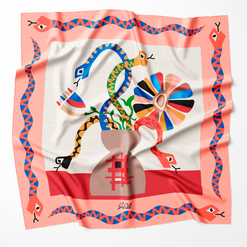 Snakes + Flowers by Carrie Cantwell G&Silk