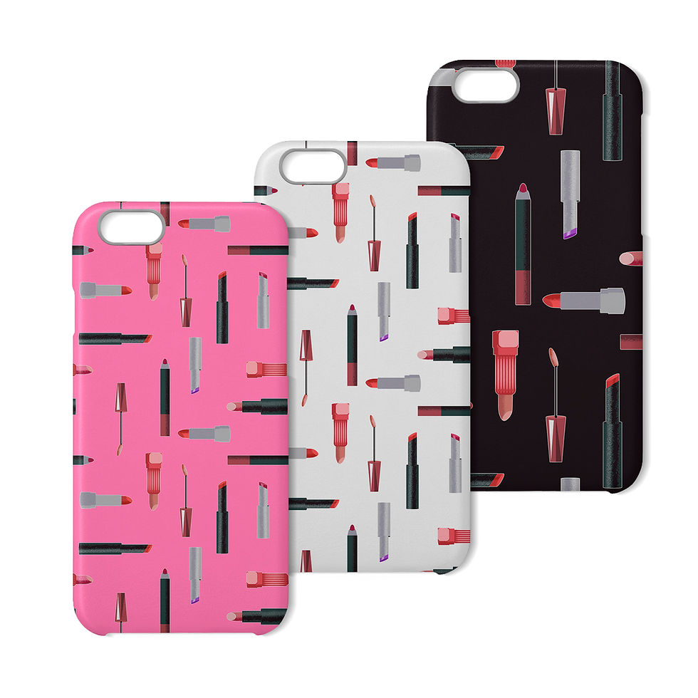 Miniatura: Pintalabios - Pattern Vectorial - 3 colores