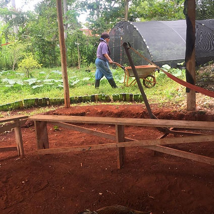 Nadine working at the OBEC nursery