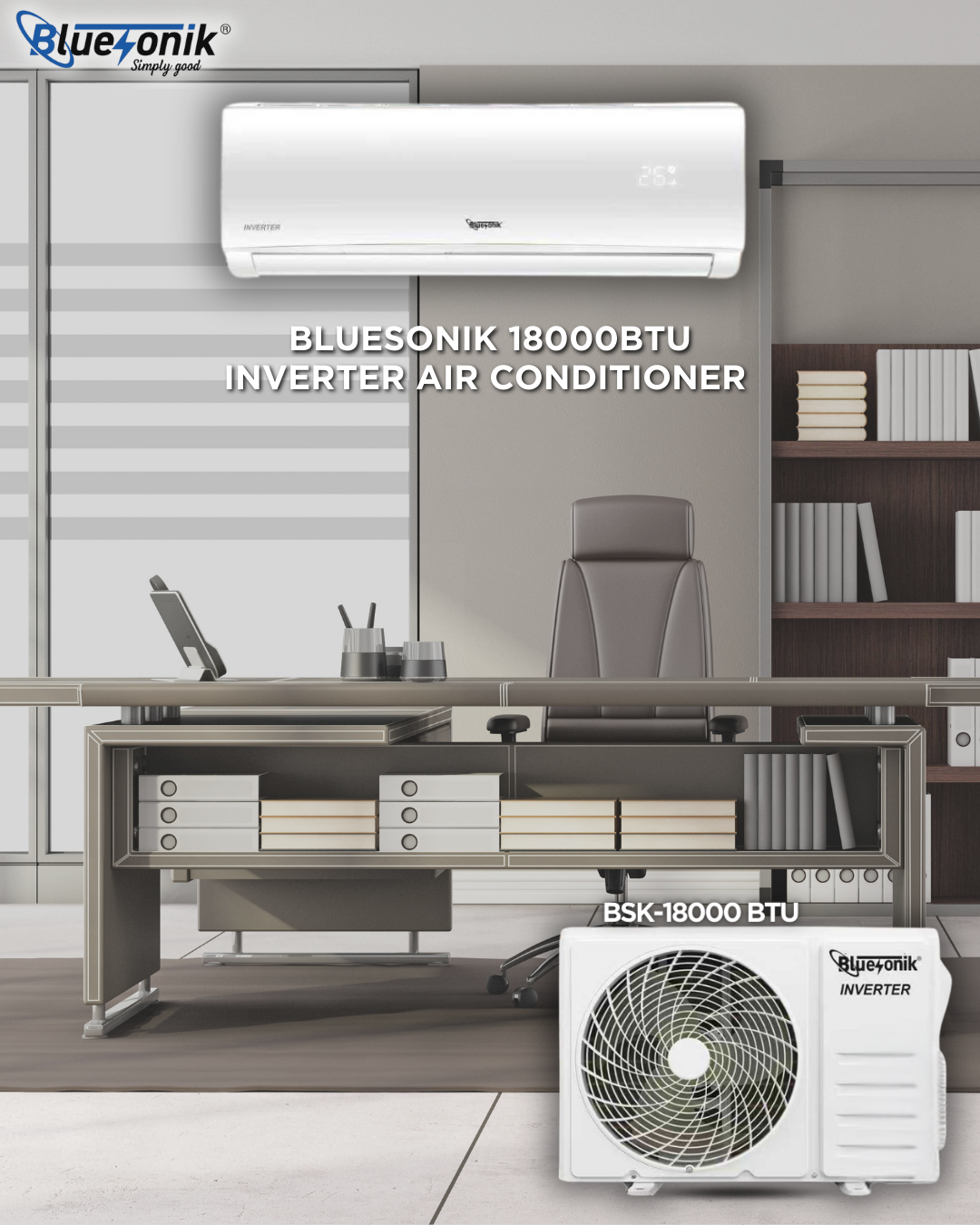Bluesonik 18000BTU Inverter Air Conditioner