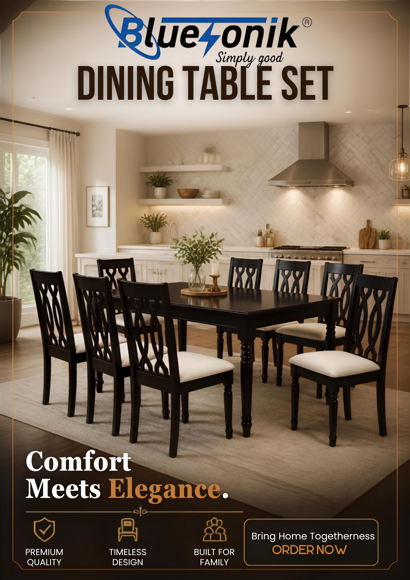Bluesonik Dining Table Set 🍽️