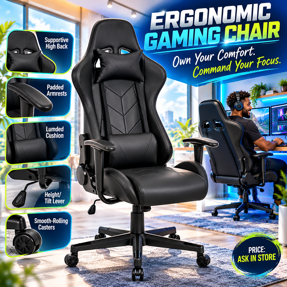 Thumbnail: Bluesonik Ergonomic Gaming / Office Chair (Model: BSK-40090FC) 🪑✨