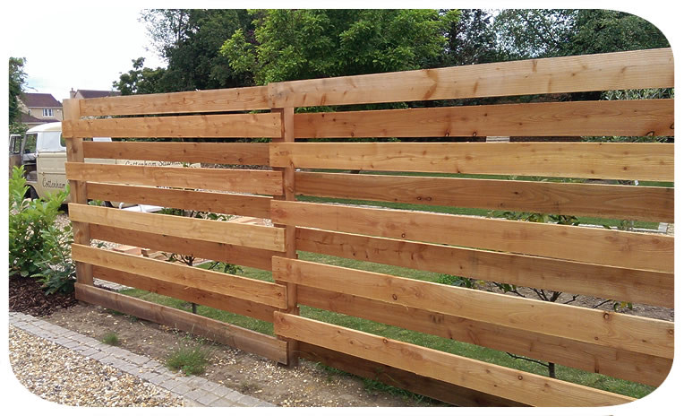 Larch hit and miss fencing