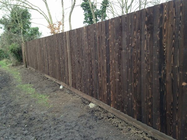 Feather edge fencing