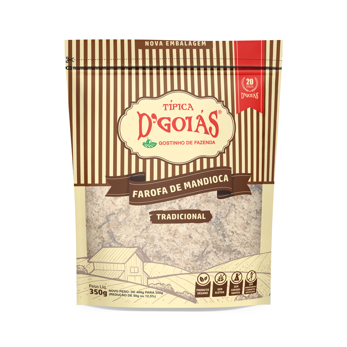 Farofa de Mandioca Tradicional - 350g