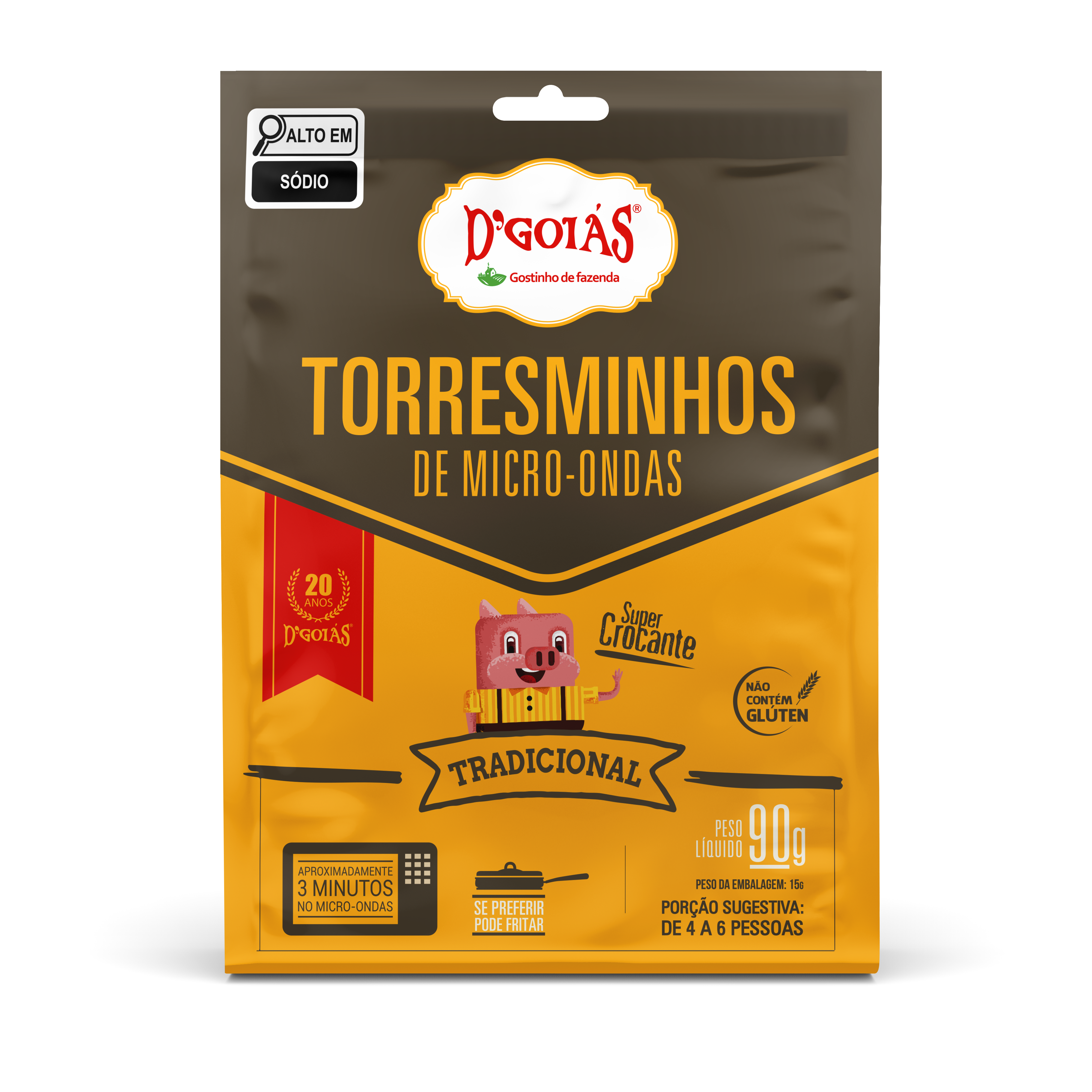 Torresminhos de Micro-ondas Gourmet Tradicional - 90g