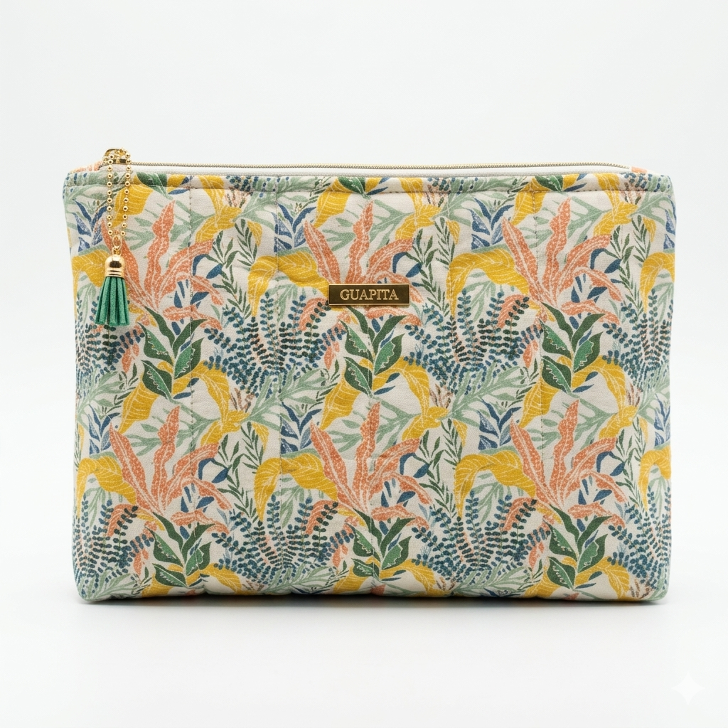 Necessaire Verde Folhas