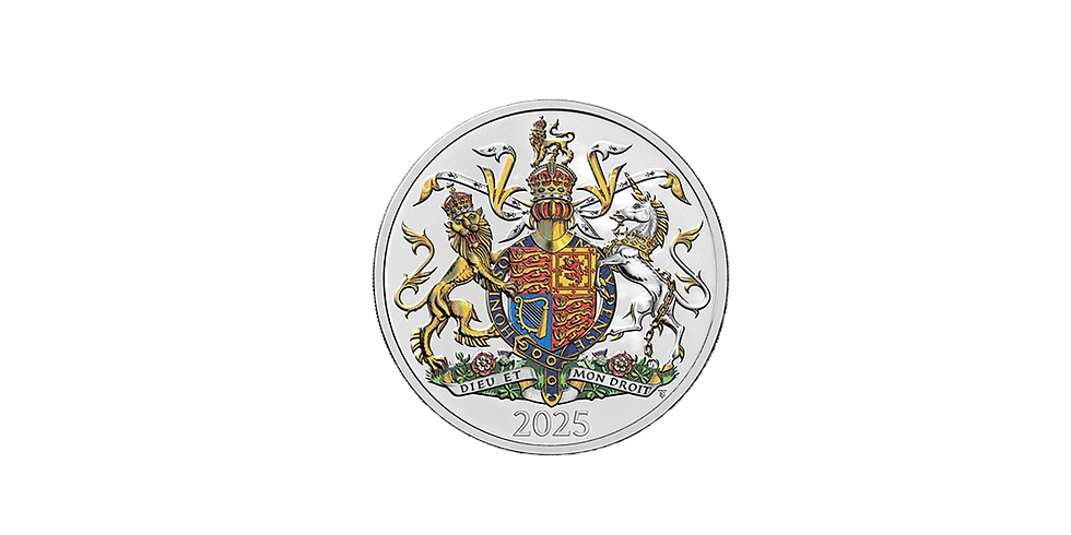 2025 Royal Mint Coat of Arms Silver BU £5 coin