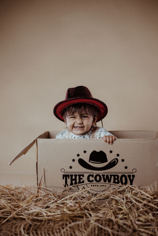 1-year-old baby cow theme pre-birthday shoot Vizag