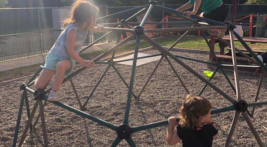 kids on climber