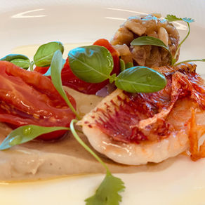 Marinated And Seared Mackerel with Aubergine