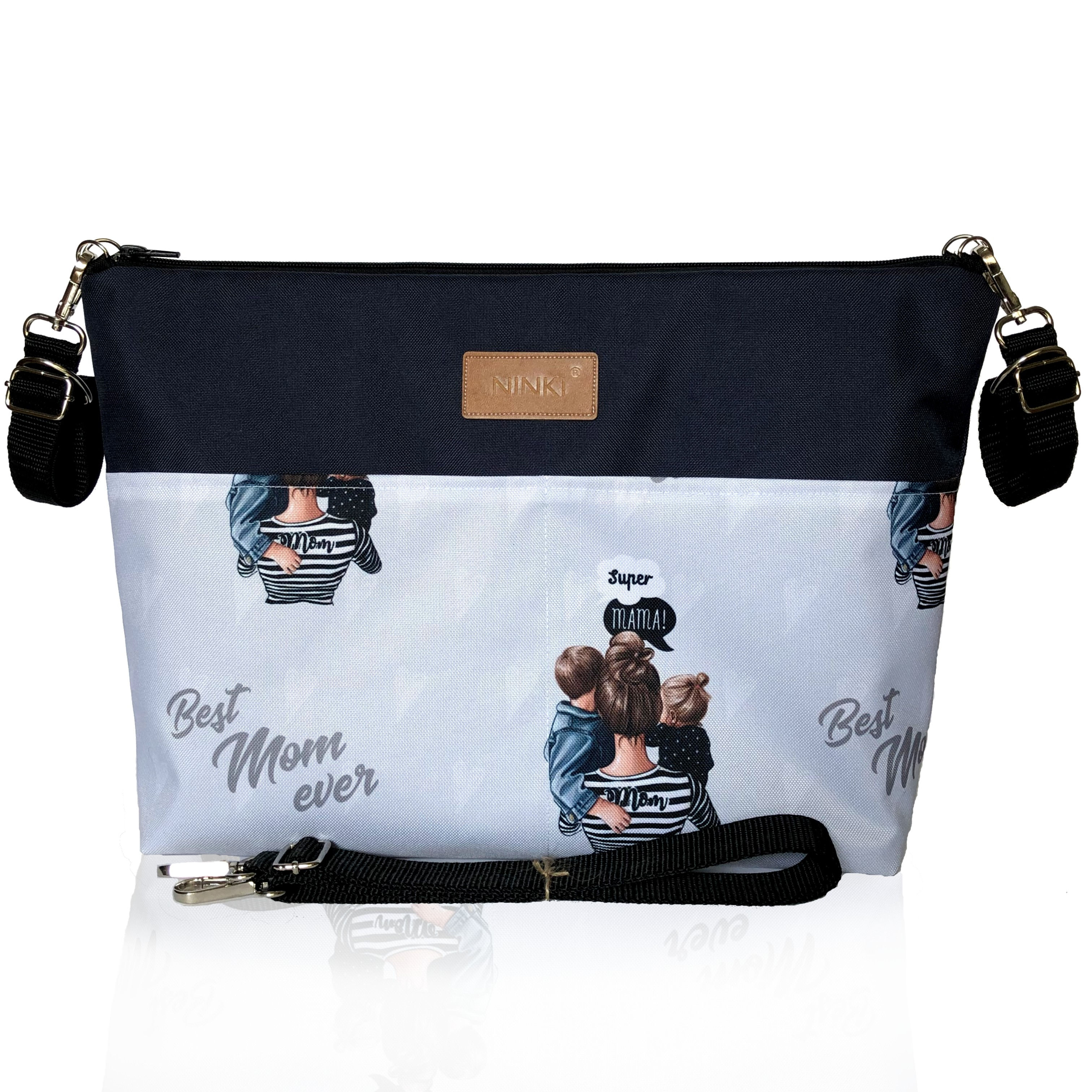 wodoodporny organizer do wózka (super mama starszy brat młodsza siostra)