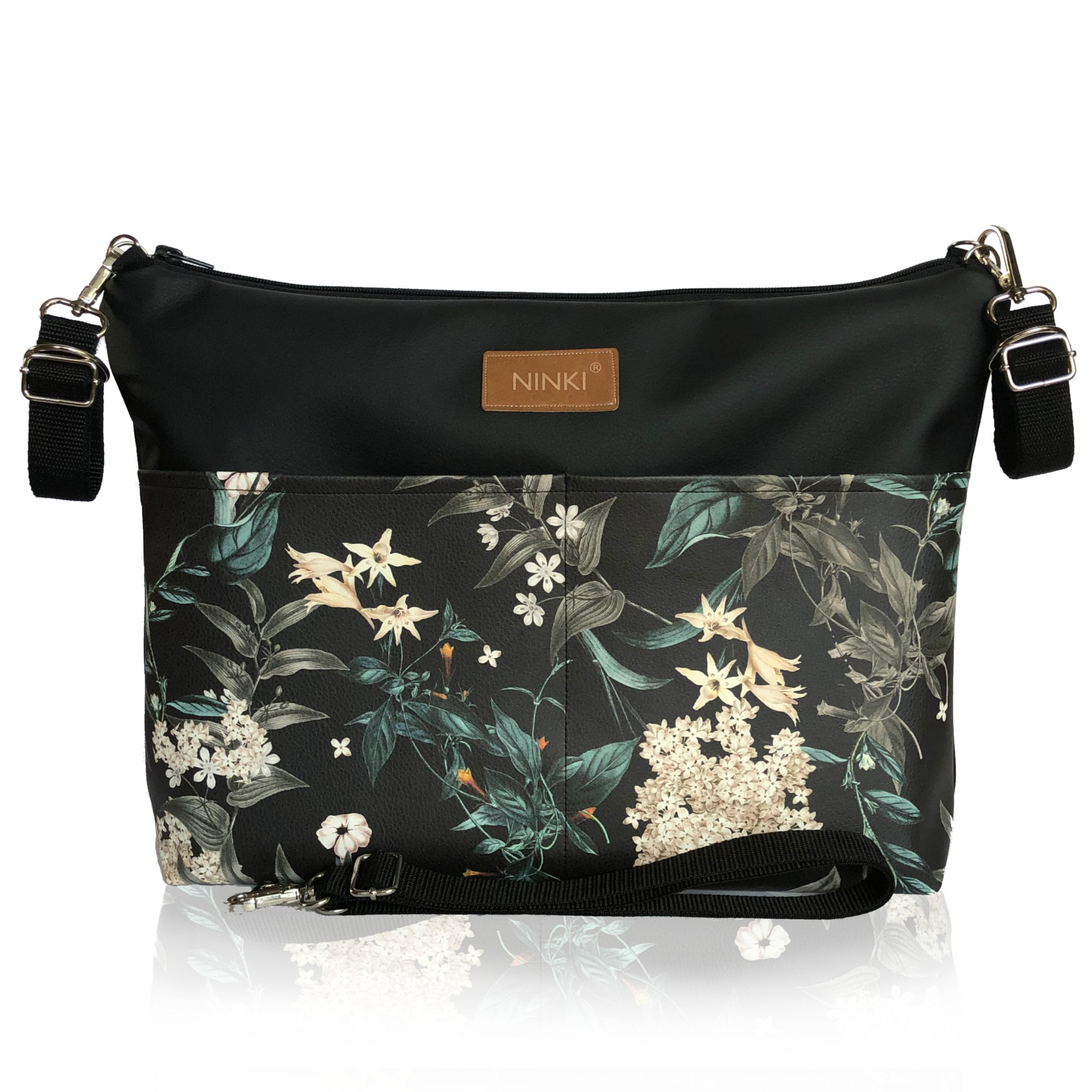 organizer do wózka z ekoskóry (bez na czarnym tle)