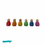 Thumbnail: Six colorful wooden peg dolls in a row, Serenitoys Ocean Promise Bundle Serenitoys.
