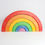 Thumbnail: Wooden rainbow stacker in vibrant colors on a white background.