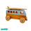 Thumbnail: Wooden toy van with surfboard on top and Serenitoys logo Serenitoys