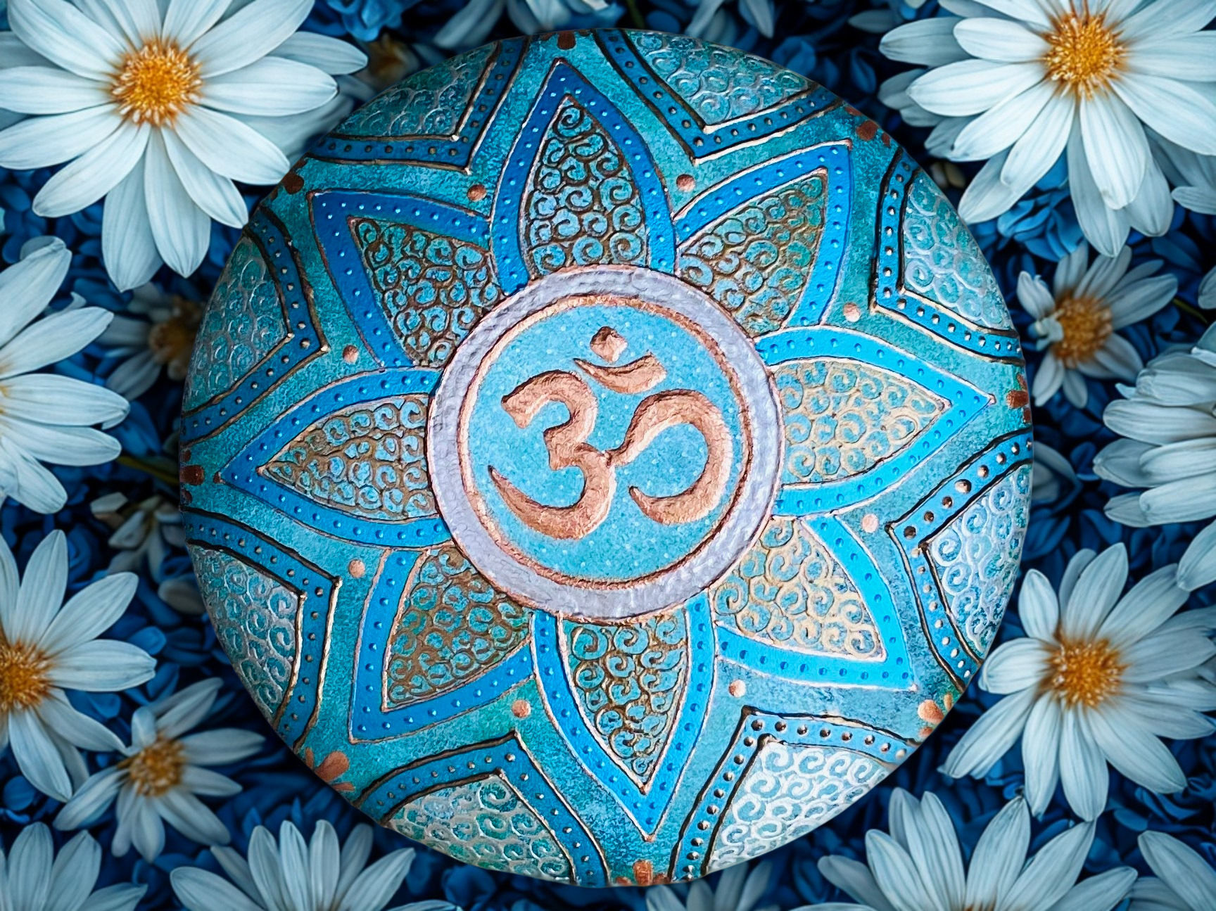 Mandala steen "Ohm”