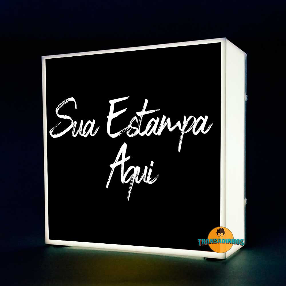 Luminária Personalizada - Sua Estampa Aqui