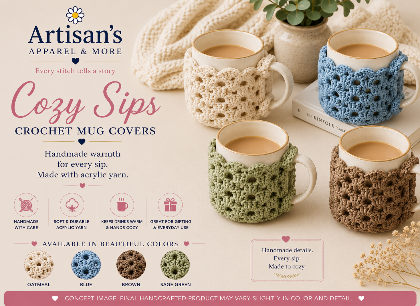 Crochet Cozy Sips