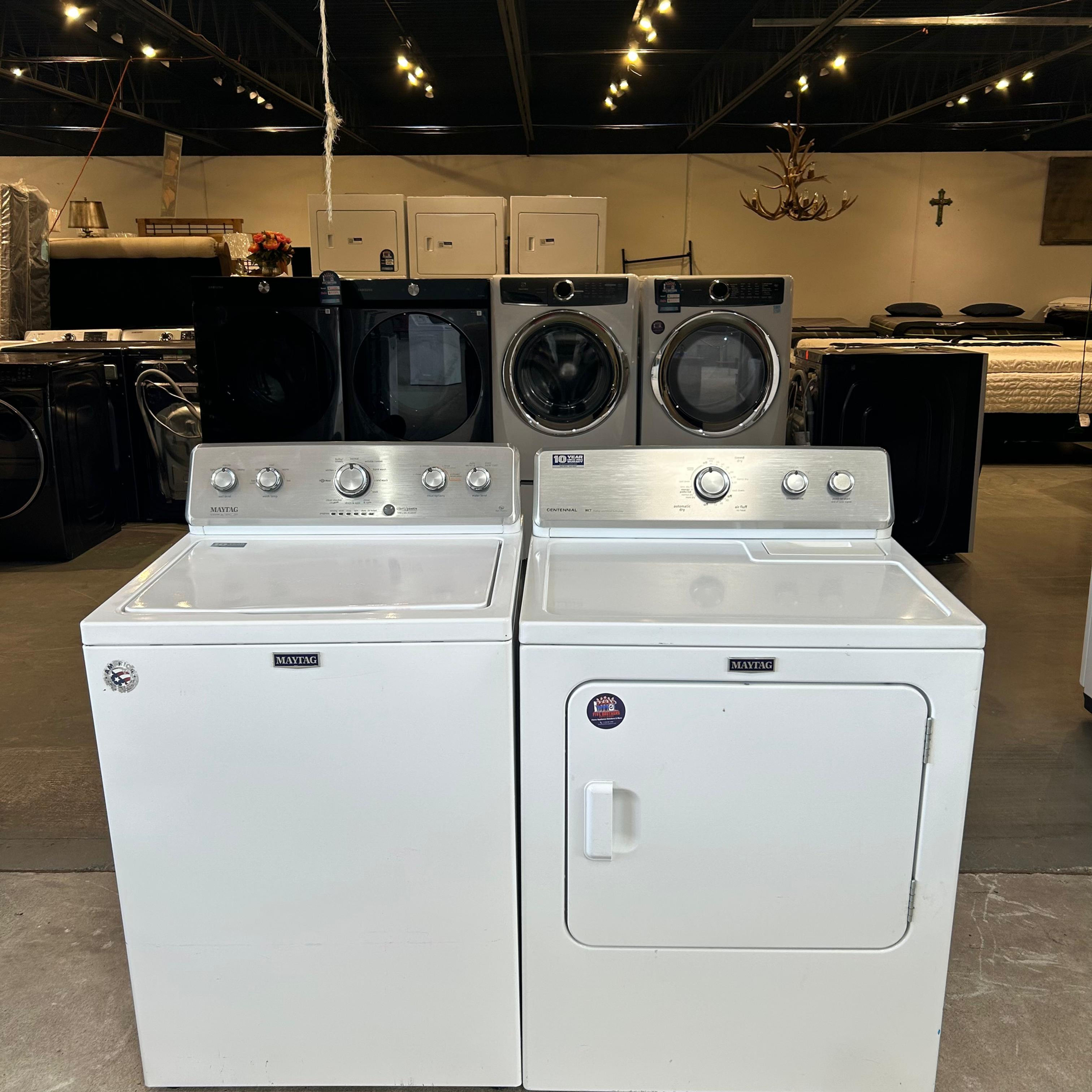 Maytag Refurbished Washer and Dryer, Top load 3.5 cu.ft Austin 9953