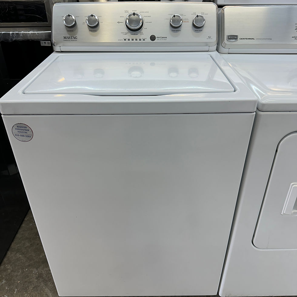Thumbnail: Maytag Refurbished Washer and Dryer, Top load 3.8 cu.ft 9985