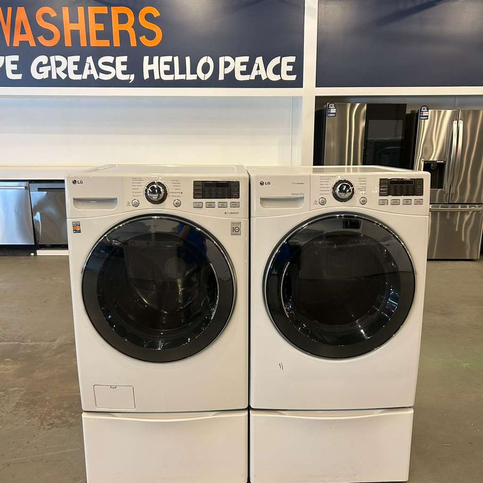 Thumbnail: LG WM3470HWA Washer & DLEX3470W Dryer 4.0 CF - Refurbished - Austin 163