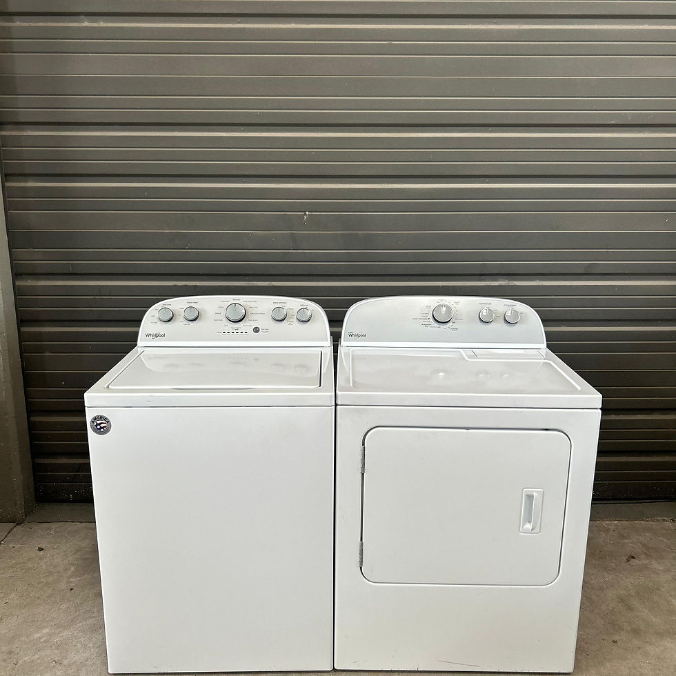 Thumbnail: Whirlpool Refurbished Washer and Dryer, Top load 4.3 cu.ft Austin 6481