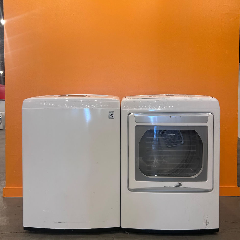 Miniatura: LG WT1101CW Washer 4.1 CF & DLEY1901WE Dryer - Refurbished - Austin 6262