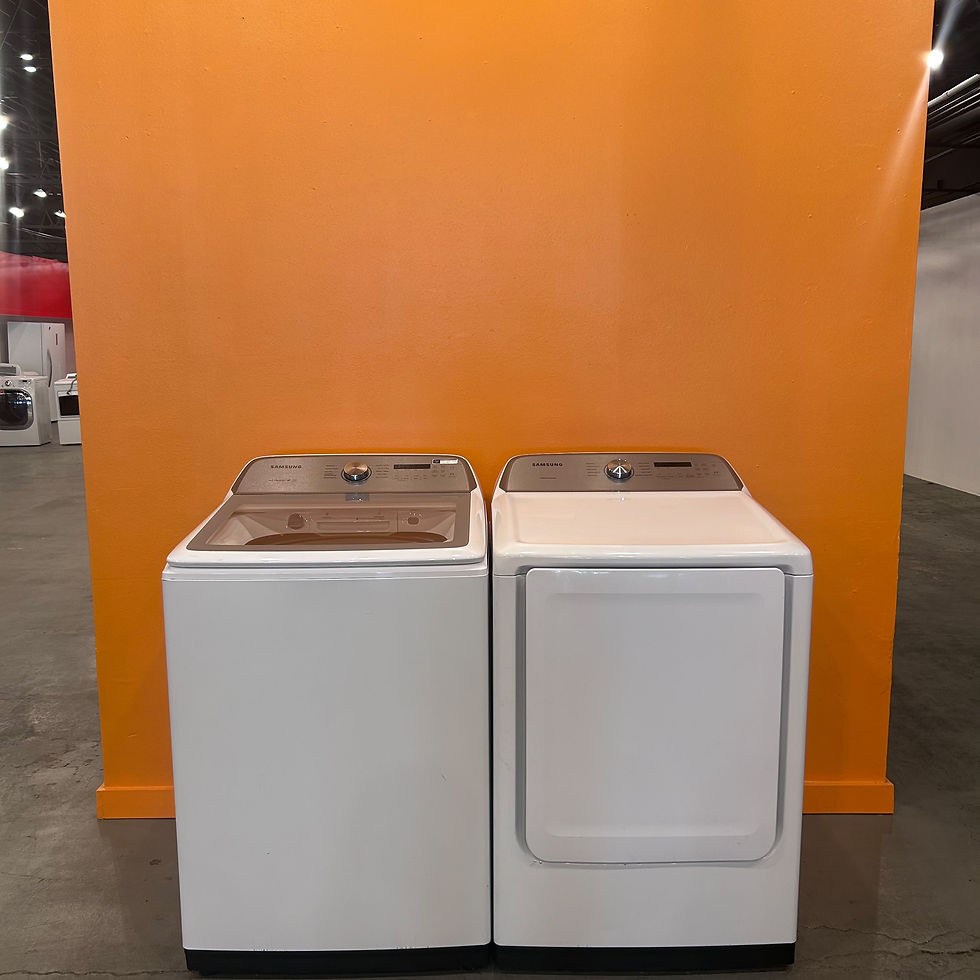Thumbnail: Samsung WA50R5200AW Washer 5.0 CF & DVE50R5200W Dryer - Refurbished - Austin 711