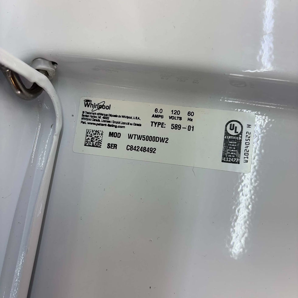 Miniatura: Whirlpool WTW5000DW2 Washer 4.3 CF & WED4950HW0 Dryer - Refurbished - Irving 953